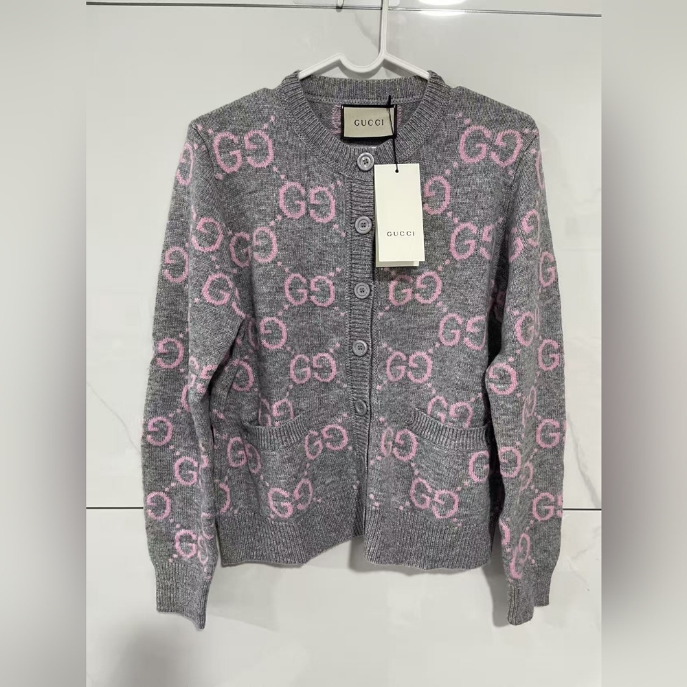 Gucci GG Logo Cardigan Sweater